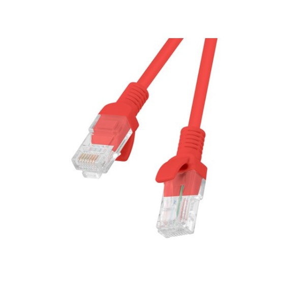 PATCHCORD KAT.5E UTP 1.5M CZERWONY FLUKE ...