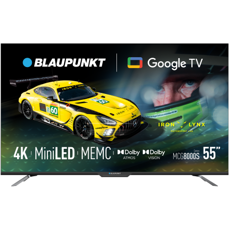 Blaupunkt Mini LED TV | 55MCG8000S | 55 | Smart TV | Google TV | Black