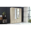 Topeshop ROMANA 160 SON bedroom wardrobe/closet 11 shelves 4 door(s) Oak