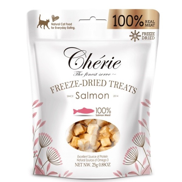 CHERIE Freeze-dried salmon pieces - cat ...