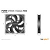 CASE FAN 140MM PURE WINGS 3/PWM 3PACK BL139 BE QUIET