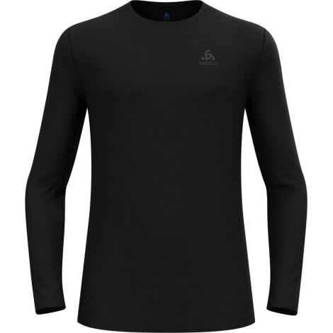 Koszulka męska ODLO Merino 160 BL Top Crew Neck l/s roz. M Czarna