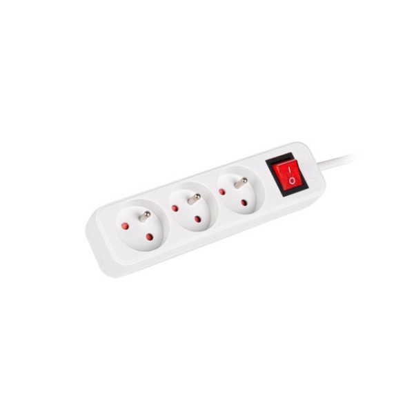 Lanberg Cable Power Strip, 3X French ...