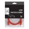 PATCH CABLE CAT5E UTP 1.5M/RED PP12-1.5M/R GEMBIRD