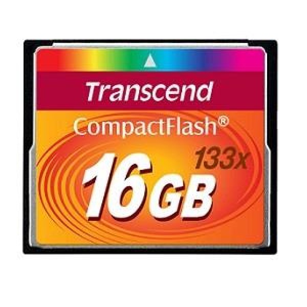 MEMORY COMPACT FLASH 16GB/133X TS16GCF133 TRANSCEND