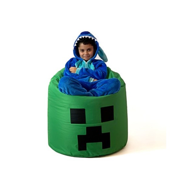 Sako bag pouffe Minecraft green XXL ...