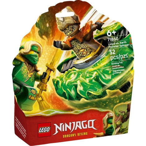LEGO NINJAGO 71850 Lloyd vs. Elemental Monster Spinner Battle