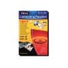 Fellowes | Laminating Pouch PREMIUM | A4 | Glossy | Thickness: 125 micron, Qty Per Pack: 100 pcs; Ideal for notices, craft materials, signage and frequently handled documents; Compatible with all laminator brands