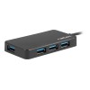 Natec | 4 Port Hub With USB 3.0 | Moth NHU-1342 | Black | 0.15 m