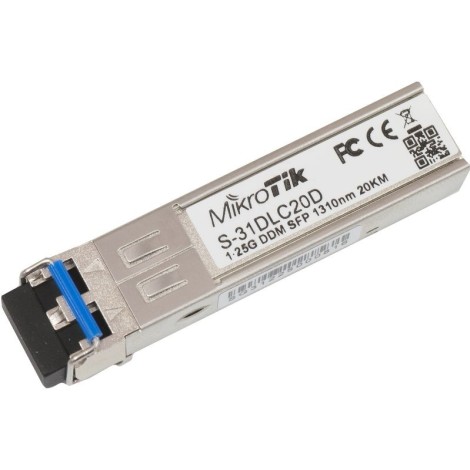 Mikrotik S-31DLC20D network transceiver module 1250 Mbit/s SFP 1310 nm