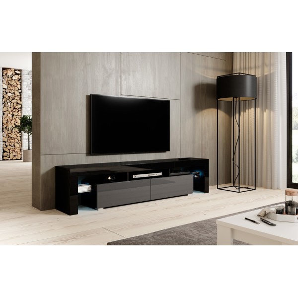 Cama TV stand TORO 200 black/grey ...