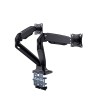 Gembird MA-DA2-03 monitor mount / stand 88.9 cm (35") Black Desk