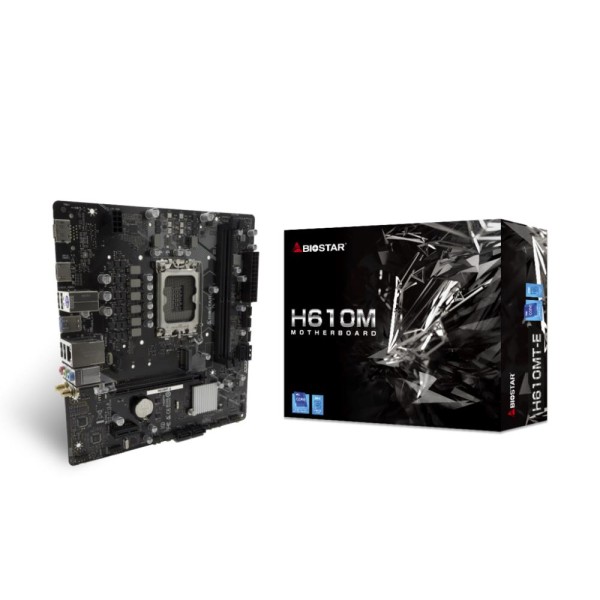 Mainboard|BIOSTAR|Intel H610|LGA1700|Micro-ATX|Memory DDR4|Memory slots 2|1xPCI-Express 3.0 ...