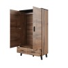 Cama wardrobe LOTTA 2D2D wotan oak + mat black