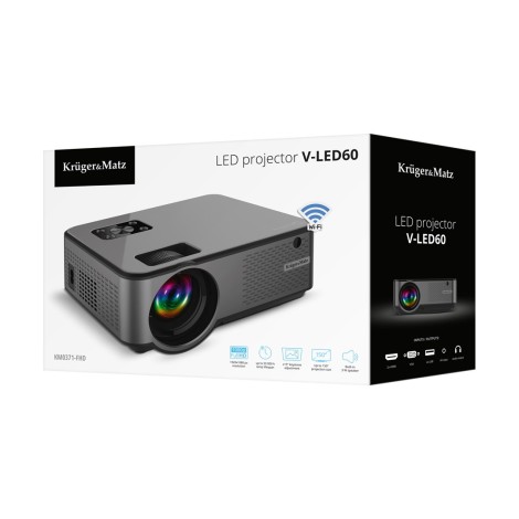 Kruger & Matz V-LED60 projector LED FullHD Wi-Fi 1080p (1920x1080)