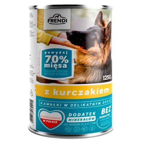 FRENDI with Chicken chunks in delicate sauce - wet dog food - 1250g
