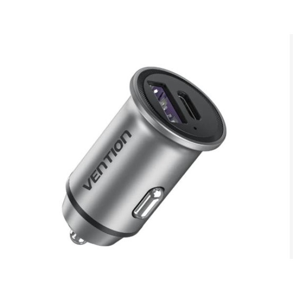 MOBILE CHARGER CAR 30W USB/2P GRAY ...