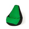 Sako bag pouffe Pear black and green XL 130 x 90 cm