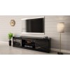 RTV GRANERO 200x56.7x35 black/black gloss cabinet