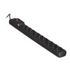 Activejet ACJ COMBO 9GN 5M black power strip with cord