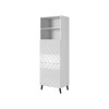 Cabinet ABETO 60x40x176.5 cm white/gloss white