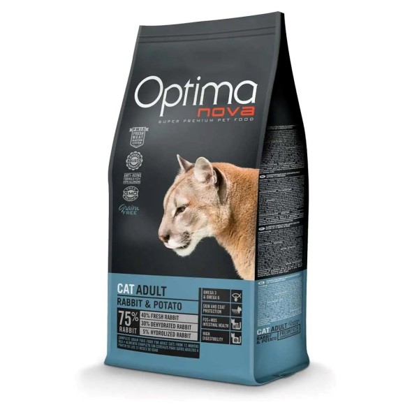 Optimanova Cat Adult Rabbit & Potato ...