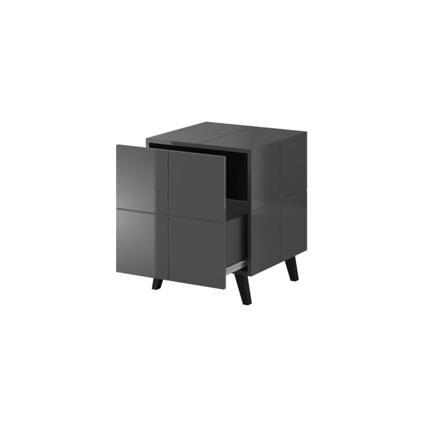 Cama bedside table REJA graphite grey ...