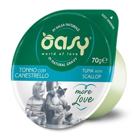 OASY More Love Tuna with scallop - wet cat food - 70g