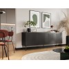 SIENA chest of drawers 200x40x75 matte black