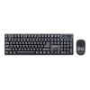 Gembird | Keyboard and mouse | KBS-W-01 | Keyboard and Mouse Set | Wireless | Mouse included | Batteries included | US | Black | 390 g | Numeric keypad