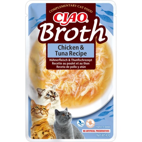INABA Ciao Broth Chicken & Tuna - cat treats - 40g