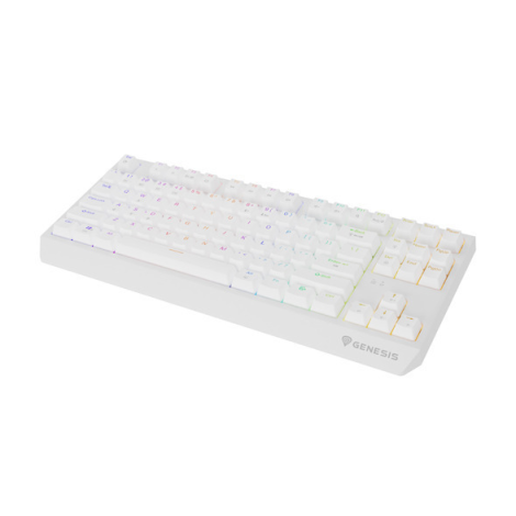 Genesis THOR 230 | Mechanical Gaming Keyboard | Wireless | US | White | 2.4 GHz, Bluetooth, USB | Outemu Red