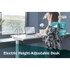 Electric Height Adjustable Desk | 73 - 123 cm | Maximum load weight 50 kg | Metal | White