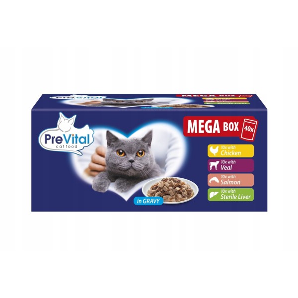 PREVITAL saszetki dla kota mix smaków ...