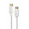 CABLE DISPLAY PORT 1.8M/WHITE CC-DP2-6-W GEMBIRD