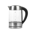 Adler AD 1247 NEW electric kettle 1.7 L 2200 W Black, Stainless steel, Transparent