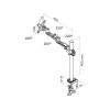 TV SET ACC DESK MOUNT SILVER/10-26
