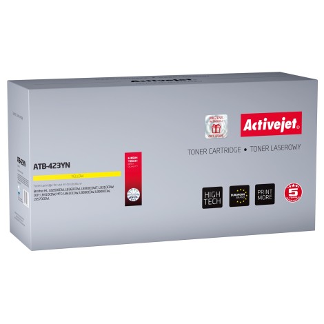 Activejet ATB-423YN toner (replacement for Brother TN-423Y; Supreme; 4000 pages; yellow)