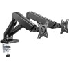 Goobay Double Monitor Mount with Gas Spring, Black