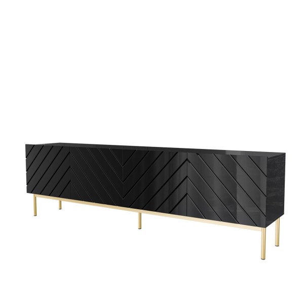 ABETO RTV cabinet on golden steel ...