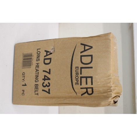 SALE OUT. Adler AD 7437 Heating belt on the loins, Grey | Adler | Heating belt on he loins | AD 7437 | Number of heating levels 4 | Number of persons 1 | Remote control | 100 W | Light Grey | DAMAGE PACKAGING