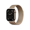 Apple Watch Series 11 GPS + Cellular 42mm Gold Titanium Case with Gold Milanese Loop