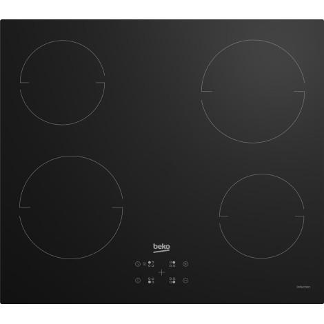 Beko HII64401QT Black Built-in 60 cm Zone induction hob 4 zone(s)