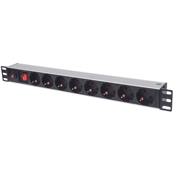 Intellinet 19" 1U Rackmount 8-Way Power ...