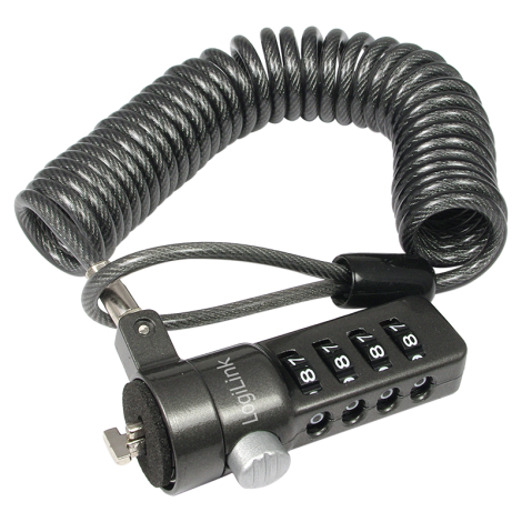 Logilink NBS004,  Notebook Coil Cable Lock, black