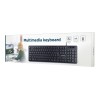 Gembird | Multimedia Keyboard | KB-MCH-04 | Multimedia | Wired | US | Black