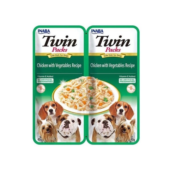 INABA Dog Twin Chicken with Vegetables ...