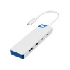Hyper HyperDrive Flex 4 Port USB-C Combo Hub, Blue | Hyper
