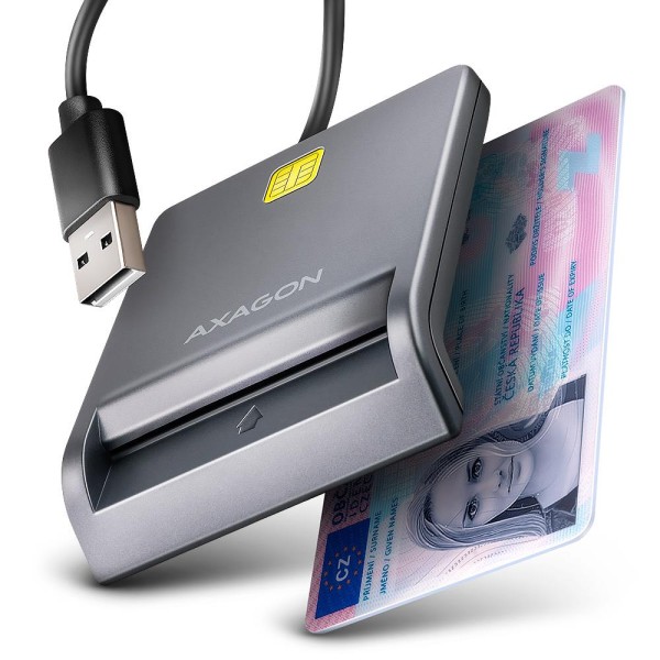 CARD READER FLAT SMARTCARD/ID/USB2.0 1.3M CRE-SM3T ...