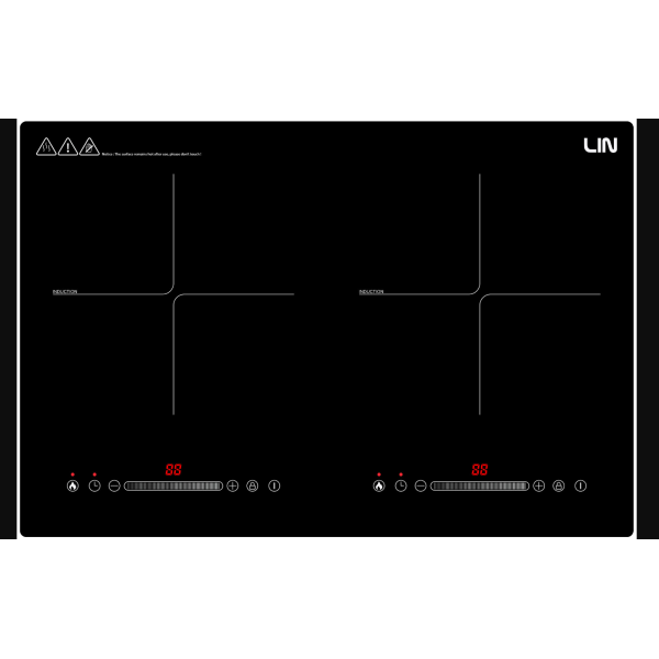 Induction hob LIN LI2H-180 cable with ...